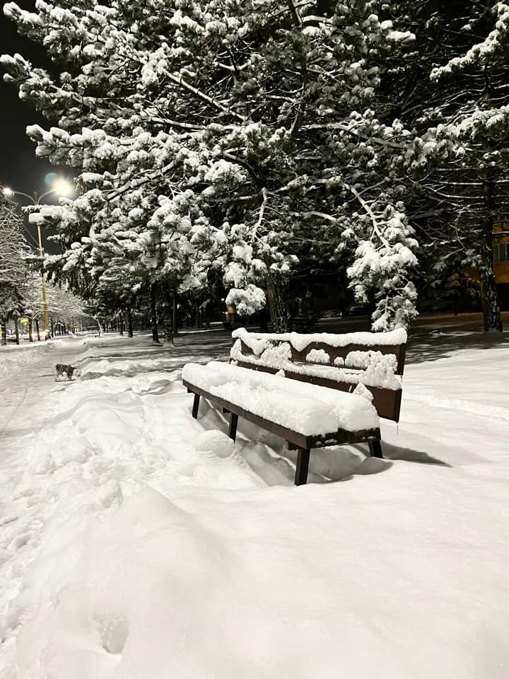 Sneh v meste, Košice Autor: Alena Moudrá